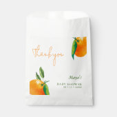 オレンモダンジかわいこちゃん柑橘系ベビーシャワーサンキュー フェイバーバッグ (正面)