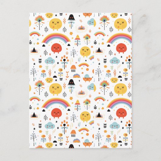 オレンモダンジとブラックパンプキンブー ポストカード (正面)