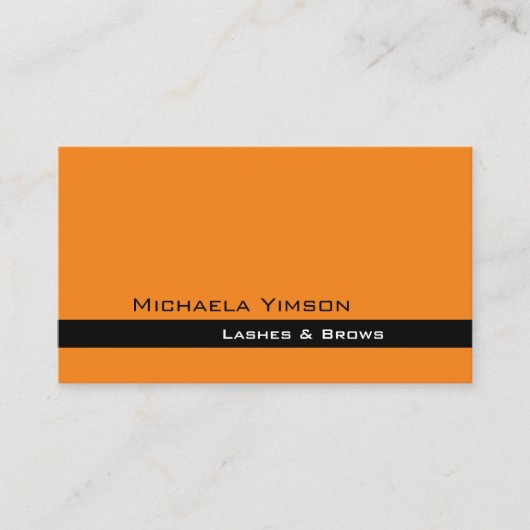 オレンモダンジとブラック(フォトプロフェッショナル) 名刺 (正面)