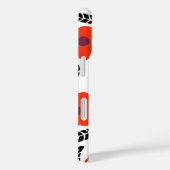 オレンモダンジと赤フローラモノグラム Case-Mate iPhoneケース (裏面 / 右)