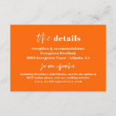 オレンモダンジはっきりしたの詳細カード エンクロージャーカード (正面)