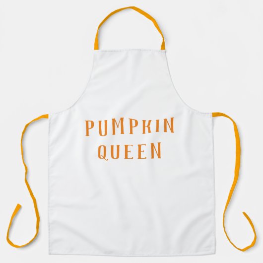 オレンモダンジカボチャのクイーン最高のギフト エプロン (正面)