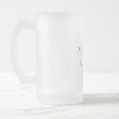 オレンモダンジカボチャのクイーン最高のギフト フロストグラスビールジョッキ (左)