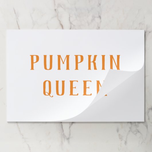 オレンモダンジカボチャのクイーン最高のギフト ペーパーパッド (折り畳み)