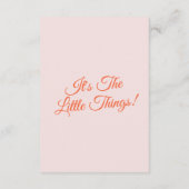 オレンモダンジカラフルファンキーレトロ結婚詳細 エンクロージャーカード (裏面)