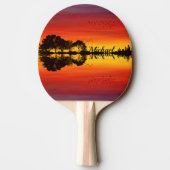 オレンモダンジサンセットギタリスト名水彩 卓球ラケット (裏面)