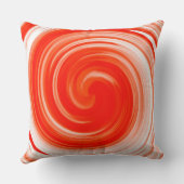 オレンモダンジスワール抽象芸術アート クッション (裏面)