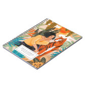 オレンモダンジタイガーガーリージャングル ノートブック (左側)