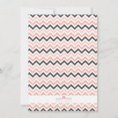 オレンモダンジタイガーピンク招待状 招待状 (裏面)