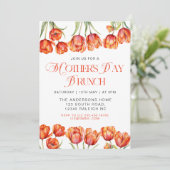 オレンモダンジチューリップフローラマザーズデイブランチ 招待状 (スタンド正面)