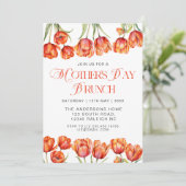 オレンモダンジチューリップフローラマザーズデイブランチ 招待状 (スタンド正面)