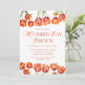 オレンモダンジチューリップフローラマザーズデイブランチ 招待状 (スタンド正面)