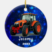 オレンモダンジトラクター「クリスマス20XX」 セラミックオーナメント (裏面)