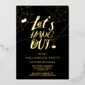 オレンモダンジハロウィンつるスパイダ出力スクリプト 箔シーズンカード (正面)