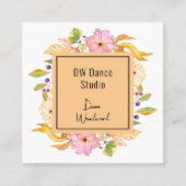 オレンモダンジフローラスクエア スクエア名刺 (正面)