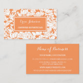 オレンモダンジフローラ認定ガーリーエステティシャン 名刺 (正面/裏面)