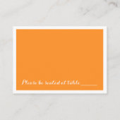 オレンモダンジミニマ結婚リスト座席表 プレイスカード (裏面)