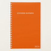 オレンモダンジユニーク・ビジネス・ウィークリー プランナー手帳 (正面)