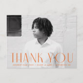 オレンモダンジ写真卒業ありがとう ポストカード (正面)