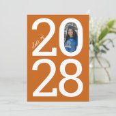 オレンモダンジ学年と写真卒業 案内状 (スタンド正面)