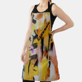 オレンモダンジ抽象芸術絵画ズパーソナライズされた エプロン (インサイチュ)