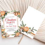 オレンモダン素朴ジの柑橘系クリスマスパーティー 招待状