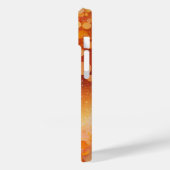 オレンモノグラムのジイエローグリッター Case-Mate iPhoneケース (裏面 / 左)