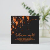 オレン不気味ジとブラック絵を描のハロお洒落ウィーン 招待状 (スタンド正面)
