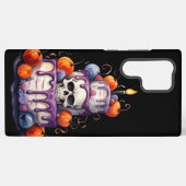オレン不気味ジパープル層ハロウィンケーキ SAMSUNG GALAXYケース (裏面横)