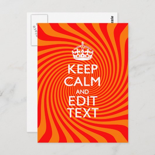 オレン保ジ旋回上の穏やかな鮮やかことわざ ポストカード (正面/裏面)