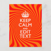 オレン保ジ旋回上の穏やかな鮮やかことわざ ポストカード (正面)