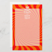 オレン保ジ旋回上の穏やかな鮮やかことわざ 便箋 (正面/裏面)