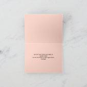 オレン千鳥格子の素朴ジサンキューノー サンキューカード (内部)