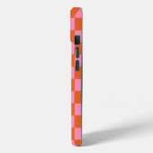 オレン市松模様にジとピンク Case-Mate iPhoneケース (裏面 / 左)