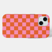 オレン市松模様にジとピンク Case-Mate iPhoneケース (裏面 (横))