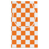 オレン市松模様にジとホワイト スモールペーパーバッグ (裏面)