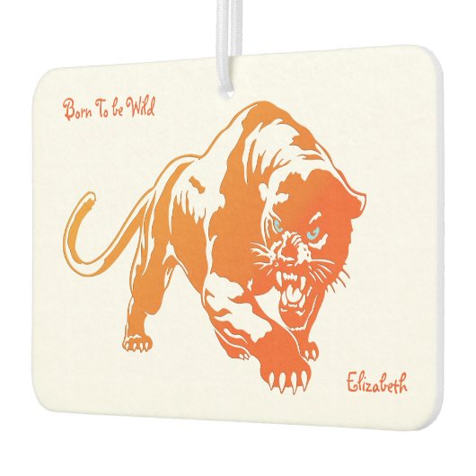 オレン怒ジ透明タイガー空気清浄機 カーエアーフレッシュナー (左)