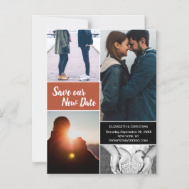 オレン救ジ新しい日付の写真の日付の変更 マグネット招待状