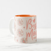 オレン最高のジの母の日のマグカップ ツートーンマグカップ (正面左)