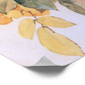 オレン淡い色のジバラヴィンテージポスター ポスター (角)