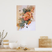 オレン淡い色のジバラヴィンテージポスター ポスター (キッチン)