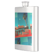 オレン熱狂するジとトルコイズのトレビエハ フラスク (左)