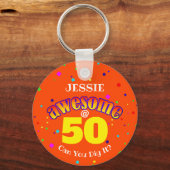 オレン素晴らしジ50番誕生日 キーホルダー (裏面)