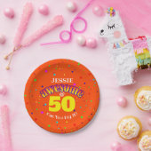 オレン素晴らしジ50番誕生日 ペーパープレート (パーティー)