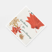 オレン素朴ジと金ゴールド与え 感謝してい スタンダードランチョンナプキン (角)