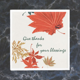 オレン素朴ジと金ゴールド与え 感謝してい スタンダードランチョンナプキン