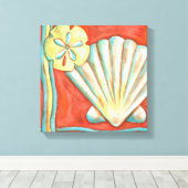 オレン素朴ジの貝 キャンバスプリント (インサイチュ (ウッドフロア))