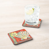 オレン素朴ジの貝 コースター (右側)