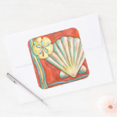 オレン素朴ジの貝 スクエアシール (封筒)