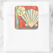 オレン素朴ジの貝 スクエアシール (バッグ)